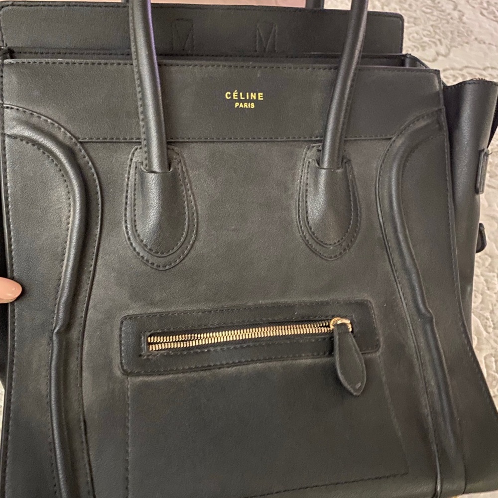 Mini luggage handbag in Drummed Calfskin black - Picture 5 of 6